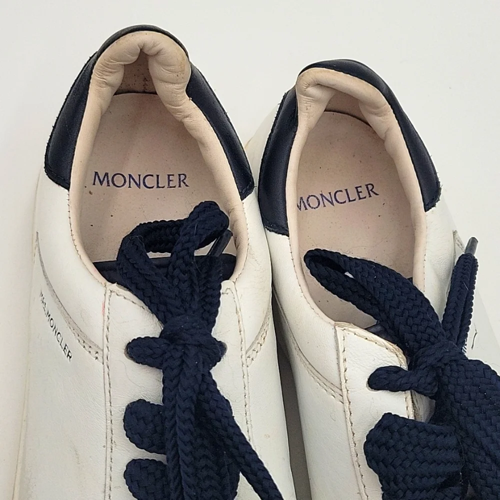 Moncler Angeline Leather/Canvas Sneakers size 38 - Picture 6 of 7